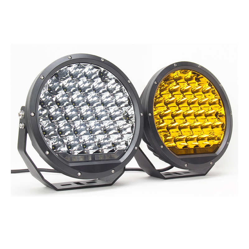 9 inch 165W Spotlights LED Driving Light with DRL And Cover